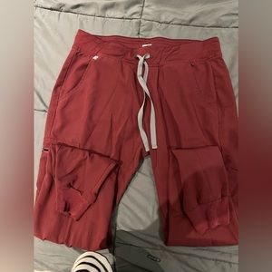 Figs maroon joggers M